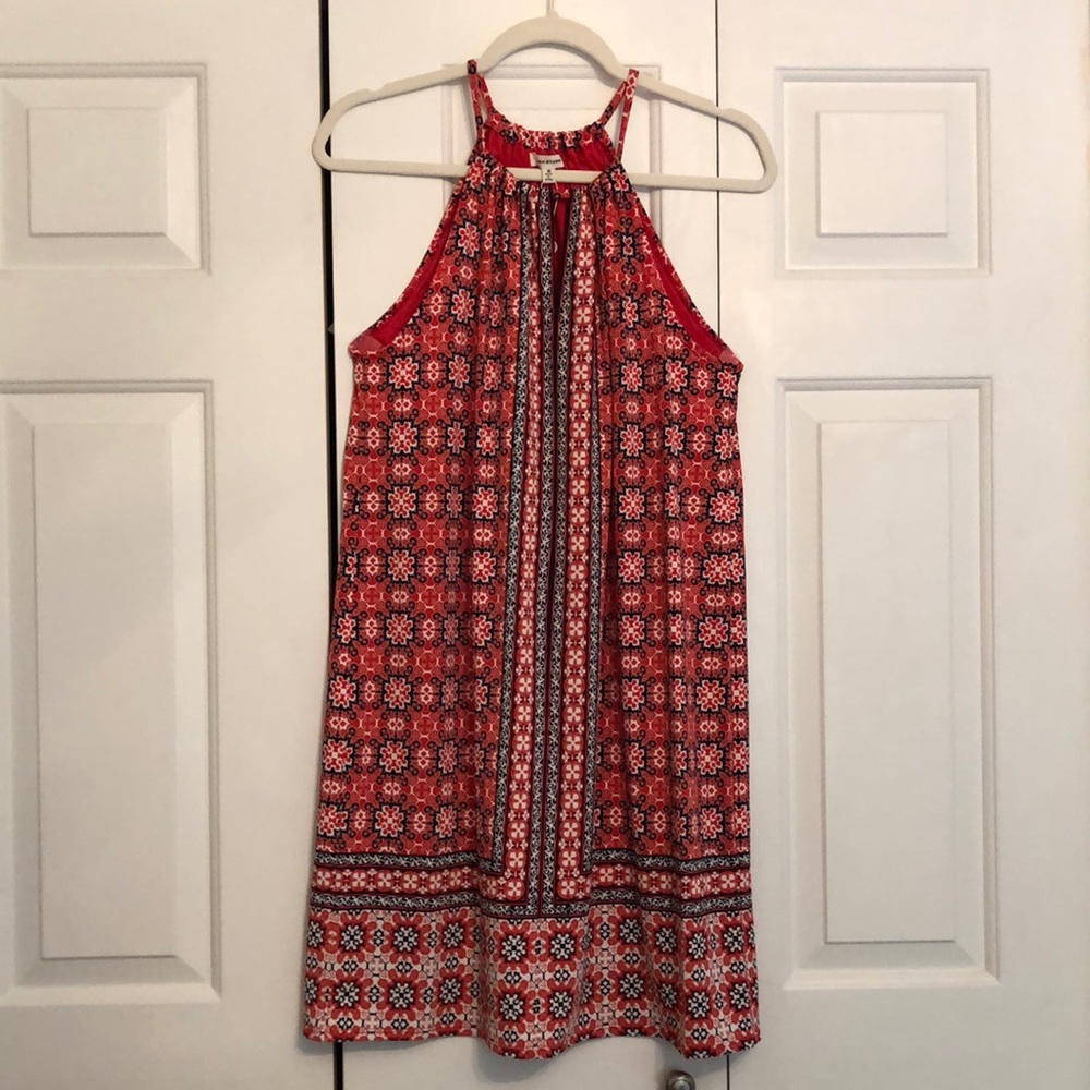 Max Studio halter dress with built in shelf bra.